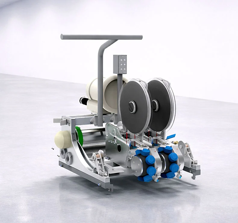 Maquinaria agrícola industrial para procesos de preparación y manejo de productos.